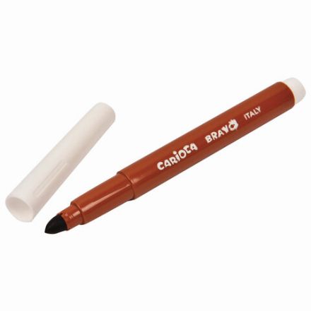 Фломастеры утолщенные CARIOCA (Италия) "Bravo", 12 цветов, суперсмываемые, 42755