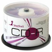 Диск CD-R SMARTTRACK, 700 Мб, 52x, Cake Box (упаковка на шпиле), КОМПЛЕКТ 50 шт., ST000151