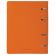 Тетрадь на кольцах А5 (180х220 мм), 120 листов, под кожу, клетка, BRAUBERG "Joy", оранжевый/светло-оранжевый, 129992