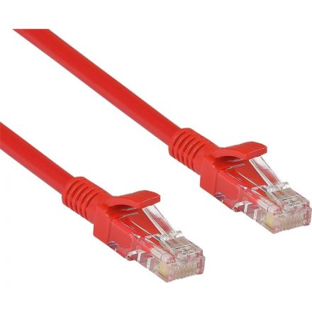 Патч-корд ExeGate UTP-RJ45-RJ45-5e-0,3M-RD, UTP, cat.5e, 0.3м, красный