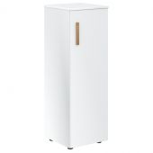 Шкаф колонка со средней дверью и топом FMC 40.1(R) Белый премиум/Белый премиум 404х429х1213 FORTA