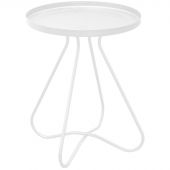 Стол журнальный EL_Sheffilton SHT-CT3 белый муар (241642/Сж-73)