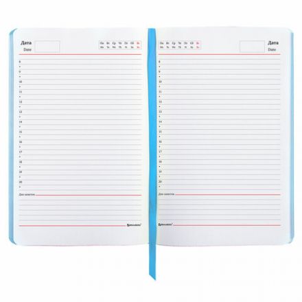 Ежедневник недатированный А5 (138х213 мм), BRAUBERG VISTA, под кожу, гибкий, 136 л., "Calligraphy", 112040