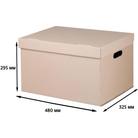 Короб архивный ДЕЛОПРОИЗВОДСТВО 480х325х295, Т23, уп 5 шт. Короб архивный ДЕЛОПРОИЗВОДСТВО 480х325х295, Т23, уп 5 шт.