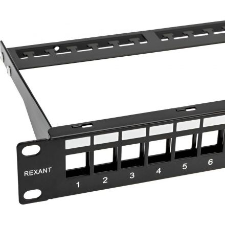 Патч-панель REXANT (02-0053) наборная 19, 1U, 24 порта, UTP REXANT PRO