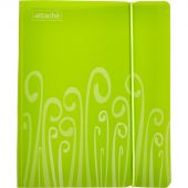 Бизнес-тетрадь А5,120 л,пласт обл,на рез,с разд, ATTACHE FANTASY,салат
