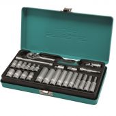 Набор головок торцевых с трещоткой Stels. 1/4. 26 предметов (13574)