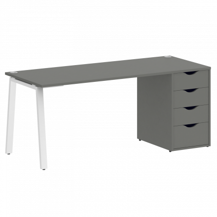 Home Office Стол письменный VR.SP-3-178.4.A Металлик/Белый металл 1780*720*750