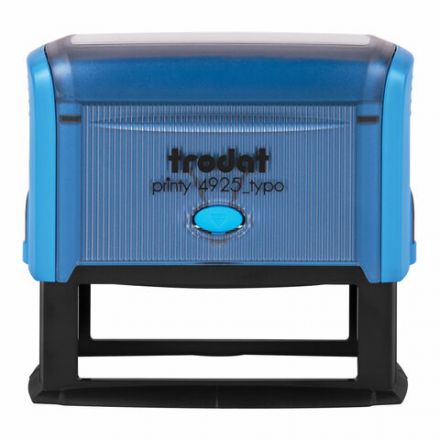 Штамп самонаборный 5-стр, оттиск 82х25 мм, синий, TRODAT 4925, корпус СИНИЙ, КАССЫ В КОМПЛЕКТЕ, 53404