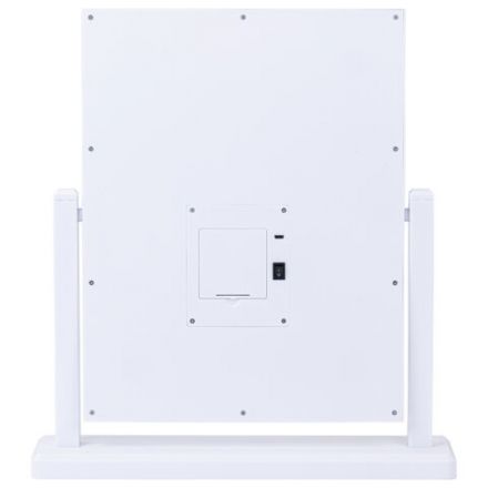 Зеркало для макияжа гримерное, 6 LED-ламп, 3 режима свечения, размер 21х29 см, работа от USB или 4хAA, цвет белый, WBZ (ВБЗ), 609334