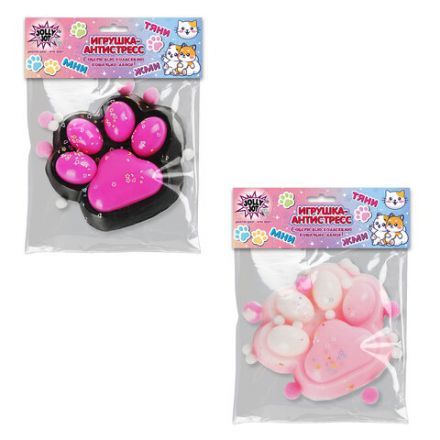 Игрушка-антистресс "МЕГА КОШАЧЬЯ ЛАПКА", 13х10 см, ассорти 2 цвета, дисплей, JOLLY JOT (ДЖОЛЛИ ДЖОТ), 665778