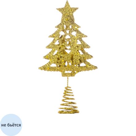 Верхушка на елку Новогоднее украшение-из ч/металла /19,5x10x3,8см арт.91385