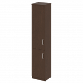 Nova S Шкаф высокий узкий (1 низкая дверь ЛДСП, 1 средняя дверь ЛДСП) В.СУ-1.3 (L) Венге 388*360*1915