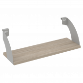 Навесные полки. Кронштейны+ЛДСП полка 600мм MAN-41-6 Дуб аттик/Серый металл 600*220*200 Навесные полки. Кронштейны+ЛДСП полка 600мм MAN-41-6 Дуб аттик/Серый металл 600*220*200