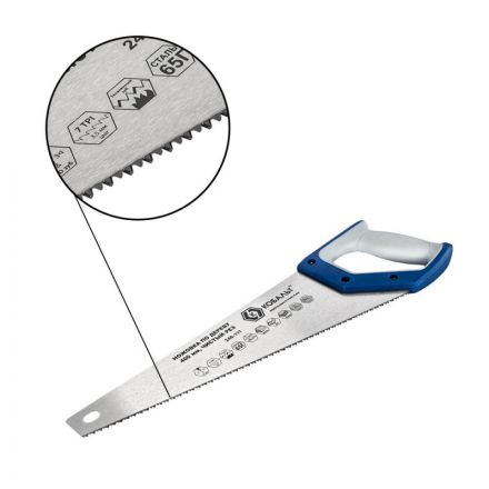 Ножовка по дереву КОБАЛЬТ 400 мм, шаг 3,5 мм/ 7 TPI, закаленный зуб 246-111