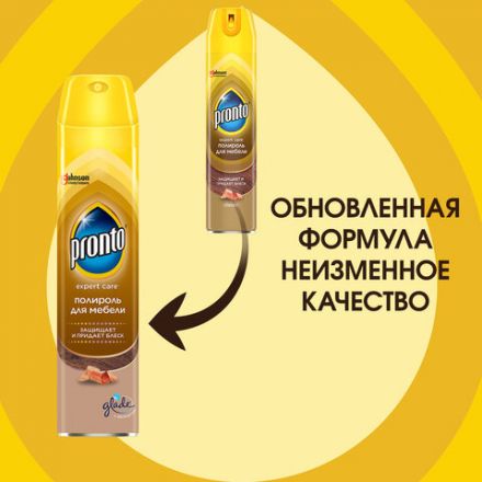 Полироль для мебели и деревянных поверхностей 250 мл, PRONTO (Пронто), аэрозоль, 864905