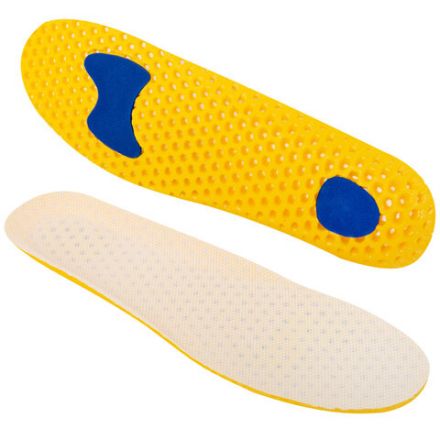 Стельки для обуви АНАТОМИЧЕСКИЕ СУПЕРДЫШАЩИЕ, материал EVA, размер RU 39-45 / EU 40-46, с линиями выреза, SHEGRA (ШЕГРА), 700749