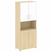 Yalta Шкаф LT.ST-1.4 R white Акация/Стекло white 800*450*1987