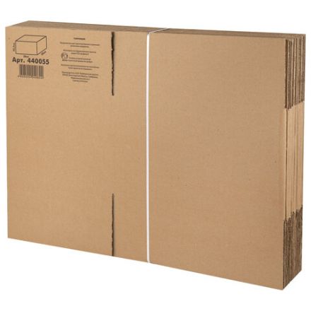 Гофрокороб, длина 380 мм х ширина 280 мм х высота 225 мм, марка Т22, профиль В, FEFCO 0201 / ГОСТ, исполнение А, 440055 Гофрокороб, длина 380 мм х ширина 280 мм х высота 225 мм, марка Т22, профиль В, FEFCO 0201 / ГОСТ, исполнение А, 440055