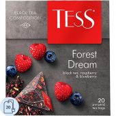 Чай Tess Forest Dream черный с лесными ягодами 20 пакетиков Чай Tess Forest Dream черный с лесными ягодами 20 пакетиков