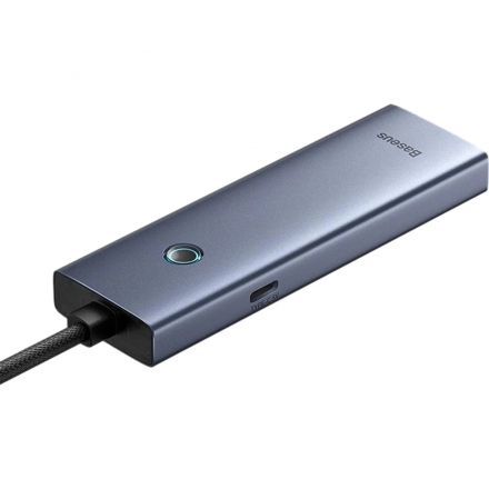 Разветвитель USB Baseus UltraJoy 4-Port Sp.Grey USB-C-3.0+C B0005280B811-08 Разветвитель USB Baseus UltraJoy 4-Port Sp.Grey USB-C-3.0+C B0005280B811-08