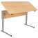 Стол-парта 2-местный, регулируемый угол, СУТ.55-01, 1200х500х520-640 мм, рост 2-4, серый каркас, ЛДСП клён