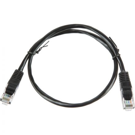 Патч-корд BigTech OPCC007 UTP CCA кат.5e/0.5м/литой/многожильн (черный)