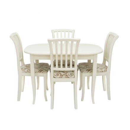 Набор мебели для кухни Leset Аризона 1Р + Остин, Слоновая кость, Шенилл 017А, Ткань Шенилл