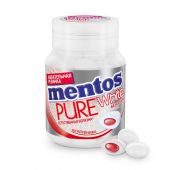 Жевательная резинка Mentos Pure White Клубника, 54г