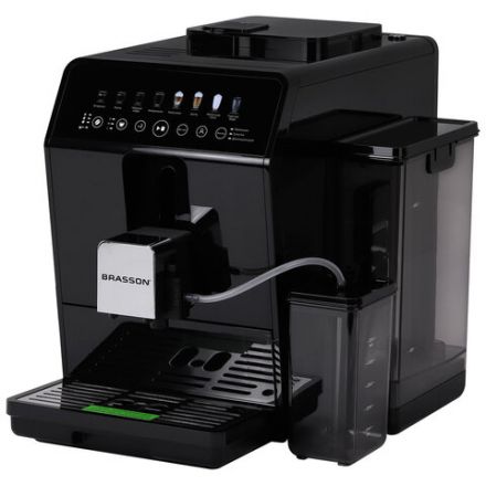 Кофемашина автоматическая BRASSON (БРАССОН) ACM-1592B, дисплей, капучинатор, 13 напитков, 1450 Вт, 20 бар, 457887
