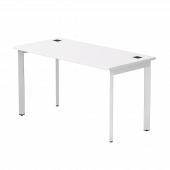 Стол прямой Everprof EVO на металлокаркасе 1380х670х755 мм опоры 45гр Белый/Белый