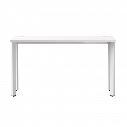 Стол прямой Everprof EVO на металлокаркасе 1380х670х755 мм опоры 45гр Белый/Белый
