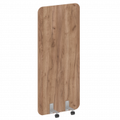 R-line Перегородка на металлических опорах, на роликах DP.R-80-180 Дуб табак/Серый металл 800*18*1800 R-line Перегородка на металлических опорах, на роликах DP.R-80-180 Дуб табак/Серый металл 800*18*1800