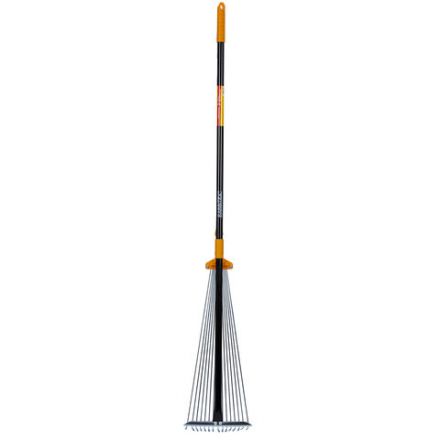 Грабли веерные 15 зубьев раздвижные, захват 20-60 см, ОБЩАЯ ДЛИНА 120-150 см, RABBITEX (РАББИТЕКС) "LONG HANDLE", 700495