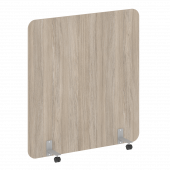 R-line Перегородка на металлических опорах, на роликах DP.R-140-150 Дуб аттик/Серый металл 1400*18*1500