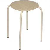 Табурет XPP_Береста с круглым сиденьем h45 бежевый