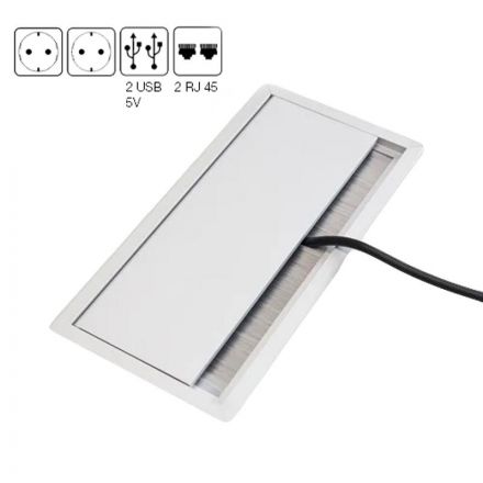 Стол Avizo Ш204 роз.блок.слева д.парма/графит145S019