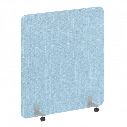 R-line soft Перегородка на металлических опорах, на роликах AP.R-140-150 Romeo 09/Серый металл 1400*18*1500