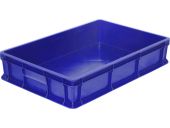 Ящик 600х400х120 сплошной, без ручек  синий