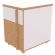 Тумба Easy Logic . мобильная на колесных опорах ТМ белый/дуб