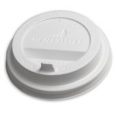 Крышка для стакана 200-250 мл, диаметр 80 мм, 100 штук с клапаном-носиком, белая, СКАНДИПАКК, 8027, 77408027