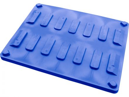 Крышка для BoxPallet 1225х825х80 мм синяя (cm)