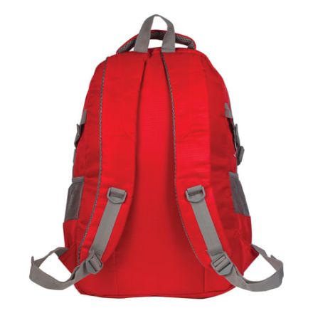 Рюкзак BRAUBERG HIGH SCHOOL универсальный, 3 отделения, "Рассвет", красный, 46х31х18 см, 225522