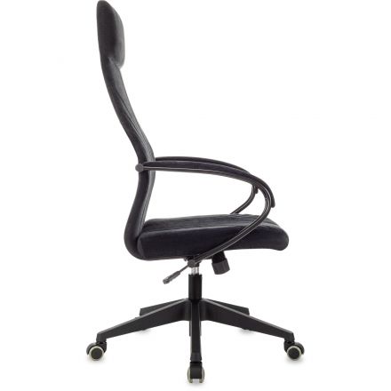 Кресло VB_Бюрократ CH-610SL черный Light-20 крестов. металл хром Кресло VB_Бюрократ CH-610SL черный Light-20 крестов. металл хром