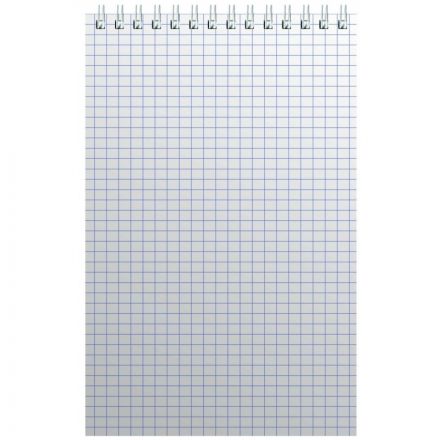 Блокнот Альт Офис 1 A5 60 листов зеленый в клетку на спирали (127х203 мм)