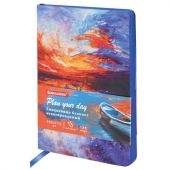 Ежедневник недатированный А5 (138х213 мм), BRAUBERG VISTA, под кожу, гибкий, 136 л., "Sunset at sea", 112041 Ежедневник недатированный А5 (138х213 мм), BRAUBERG VISTA, под кожу, гибкий, 136 л., "Sunset at sea", 112041
