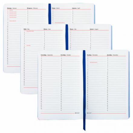 Ежедневник недатированный А5 (138х213 мм), BRAUBERG VISTA, под кожу, гибкий, 136 л., "Sunset at sea", 112041