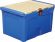 Контейнер 500х335х303 мм синий с крышкой