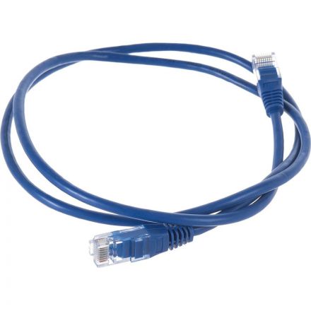 Патч-корд TWT TWT-45-45-1.0-BL UTP кат.5e, 1.0 м, синий
