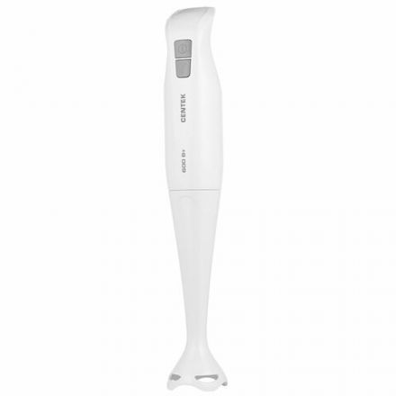 Блендер погружной CENTEK CT-1341, 600 Вт, 2 скорости, 1 насадка, белый, CT-1341 White